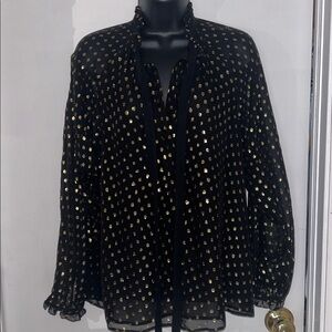 ALC Black and Gold Top Size 2
